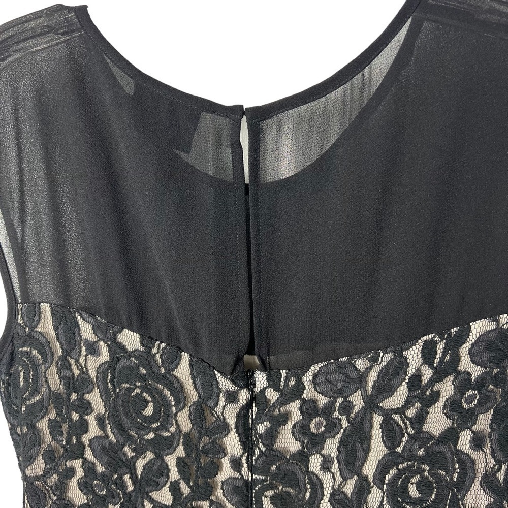 JUST…TAYLOR Lace Overlay Dress Size 6 - Picture 4 of 7